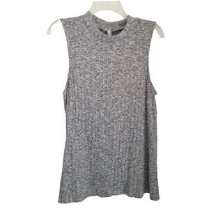 Vanity Top Womens Extra Large Gray Varigated Sleeveless Knit Pullover